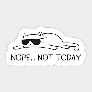 Lazy cat Sticker